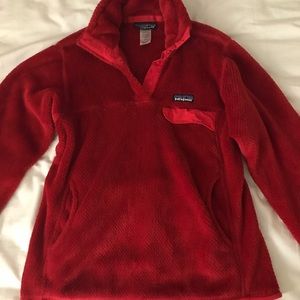 Red patagonia fleece